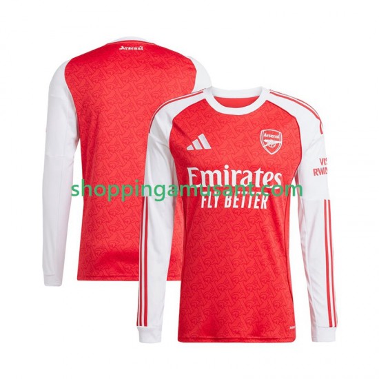 Arsenal Homme Domicile 2025-2026 Manche Longue Maillot de Foot