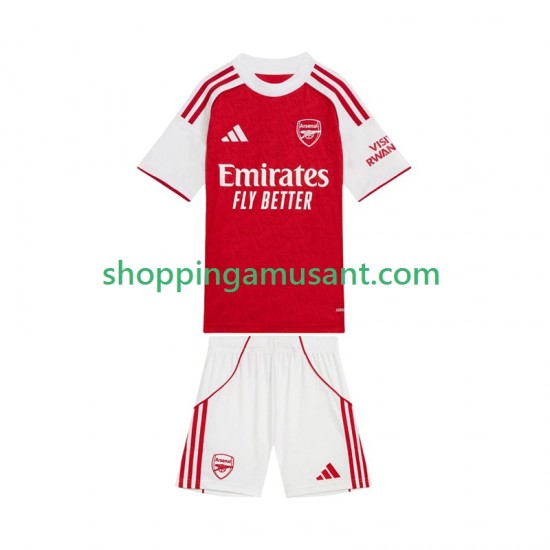 Arsenal Enfant Domicile 2025-2026 Manche Courte Maillot de Foot