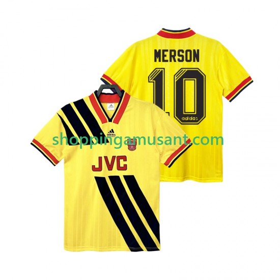 Arsenal MERSON 10 1993 Rétro Homme Extérieur 1994 Manche Courte Maillot de Foot
