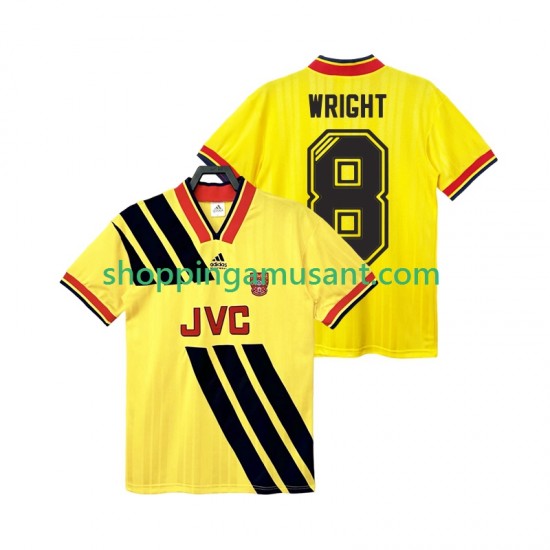 Arsenal WRIGHT 8 1993 Rétro Homme Extérieur 1994 Manche Courte Maillot de Foot