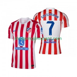 Atlético Madrid Antoine Griezmann 7 Homme Domicile 2025-2026 Manche Courte Maillot de Foot