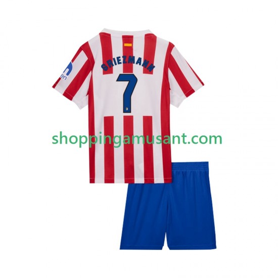 Atlético Madrid Antoine Griezmann 7 Enfant Domicile 2025-2026 Manche Courte Maillot de Foot