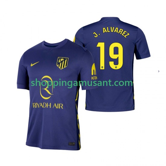 Atlético Madrid Julian Alvarez 19 Homme Extérieur 2025-2026 Manche Courte Maillot de Foot