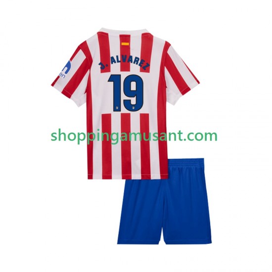 Atlético Madrid Julian Alvarez 19 Enfant Domicile 2025-2026 Manche Courte Maillot de Foot