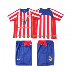 Atlético Madrid 2005 Rétro Enfant Domicile 2004 Manche Courte Maillot de Foot