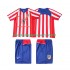 Atlético Madrid 2005 Rétro Enfant Domicile 2004 Manche Courte Maillot de Foot