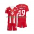 Bayern Munich Alphonso Davies 19 Enfant Domicile 2025-2026 Manche Courte Maillot de Foot