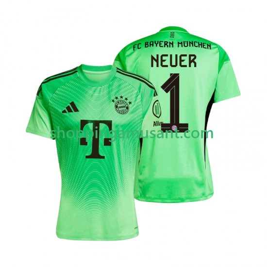 Bayern Munich Manuel Neuer 1 Gardien Homme Domicile 2025-2026 Manche Courte Maillot de Foot