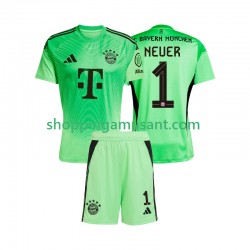 Bayern Munich Manuel Neuer 1 Gardien Enfant Domicile 2025-2026 Manche Courte Maillot de Foot