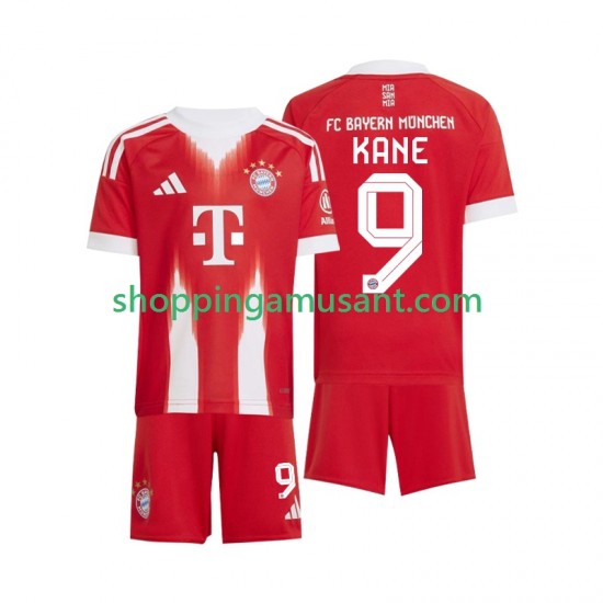 Bayern Munich Harry Kane 9 Enfant Domicile 2025-2026 Manche Courte Maillot de Foot