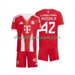 Bayern Munich Jamal Musiala 42 Enfant Domicile 2025-2026 Manche Courte Maillot de Foot