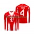 Bayern Munich Jonathan Tah 4 Homme Domicile 2025-2026 Manche Longue Maillot de Foot