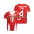 Bayern Munich Jonathan Tah 4 Homme Domicile 2025-2026 Manche Courte Maillot de Foot