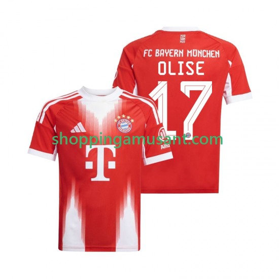 Bayern Munich Michael Olise 17 Homme Domicile 2025-2026 Manche Courte Maillot de Foot