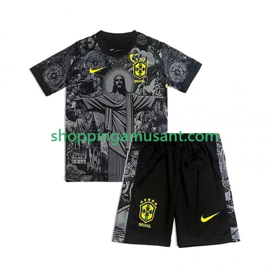 Brésil Cheist the Redeemer Football Shirts Enfant Domicile 2024 Manche Courte