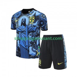 Brésil JESUS Football Shirts Enfant Domicile 2024-2025 Manche Courte
