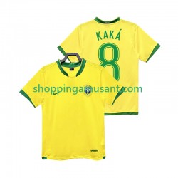 Brésil KAKA 8 Rétro Homme Domicile 2006 Manche Courte Maillot de Foot