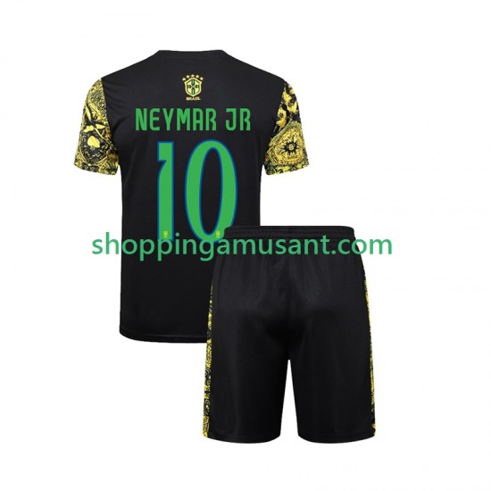 Brésil Neymar JR 10 Jesus Enfant Domicile 2024 Manche Courte Maillot de Foot