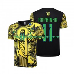 Brésil RAPHINHA 11 Jesus Homme Domicile 2024 Manche Courte Maillot de Foot