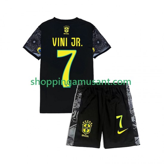 Brésil Vinicius Junior 7 Cheist the Redeemer Football Shirts Enfant Domicile 2024 Manche Courte