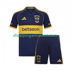 CA Boca Juniors Enfant Domicile 2025-2026 Manche Courte Maillot de Foot