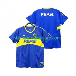 CA Boca Juniors 2003 Rétro Homme Domicile 2004 Manche Courte Maillot de Foot