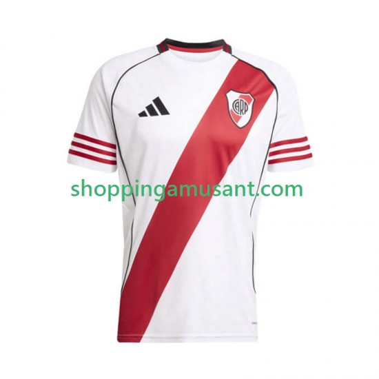 CA River Plate Homme Domicile 2025-2026 Manche Courte Maillot de Foot