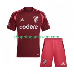 CA River Plate Enfant Extérieur 2024-2025 Manche Courte Maillot de Foot