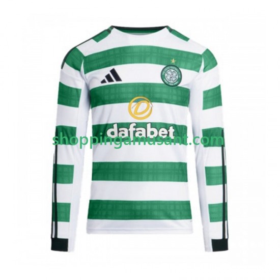 Celtic FC Homme Domicile 2025-2026 Manche Longue Maillot de Foot