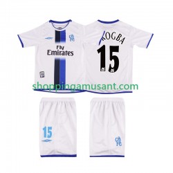 Chelsea DROGBA 15 2003 Rétro Enfant Extérieur Manche Courte Maillot de Foot