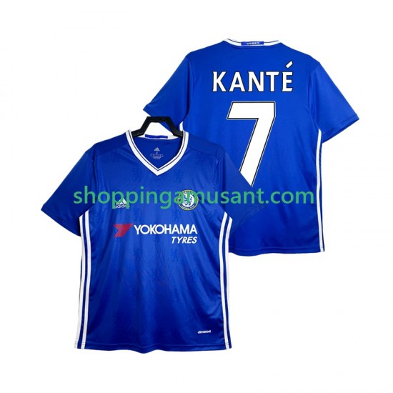 Chelsea KANTE 7 2016-2017 Rétro Homme Domicile Manche Courte Maillot de Foot