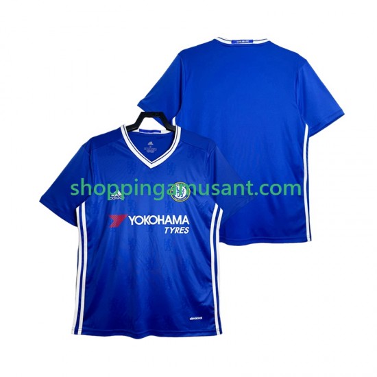 Chelsea 2016-2017 Rétro Homme Domicile Manche Courte Maillot de Foot