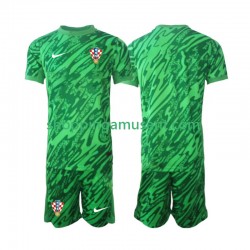 Croatie Gardien Enfant Extérieur 2024 Manche Courte Maillot de Foot