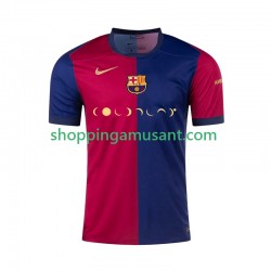 FC Barcelone Coldplay Homme Domicile 2024-2025 Manche Courte Maillot de Foot