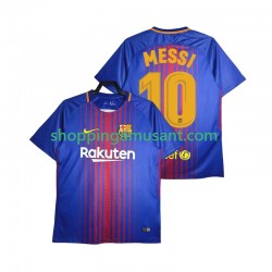 FC Barcelone Lionel Messi 10 2017-2018 Rétro Homme Domicile Manche Courte Maillot de Foot