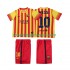 FC Barcelone Lionel Messi 10 2013 2014 Rétro Enfant Extérieur Manche Courte Maillot de Foot