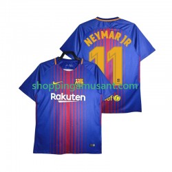 FC Barcelone Neymar JR 11 2017-2018 Rétro Homme Domicile Manche Courte Maillot de Foot