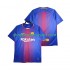 FC Barcelone 2017-20168 Rétro Homme Domicile Manche Courte Maillot de Foot