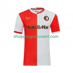Feyenoord Rotterdam Homme Domicile 2025-2026 Manche Courte Maillot de Foot