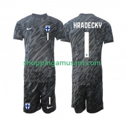 Finlande HRADECKY 1 Gardien Enfant Domicile 2024 Manche Courte Maillot de Foot