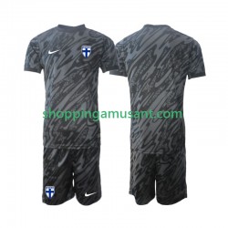 Finlande Gardien Enfant Domicile 2024 Manche Courte Maillot de Foot