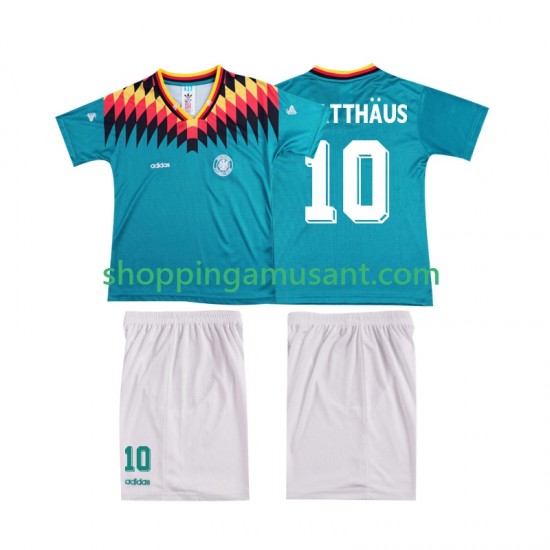 Allemagne MATTHAUS 10 Rétro Enfant Extérieur 1994 Manche Courte Maillot de Foot