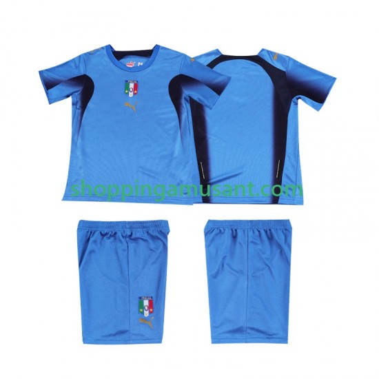 Italie Rétro Enfant Domicile 2006 Manche Courte Maillot de Foot