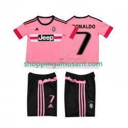 Juventus Cristiano RONALDO 7 2015 2016 Rétro Enfant Extérieur Manche Courte Maillot de Foot