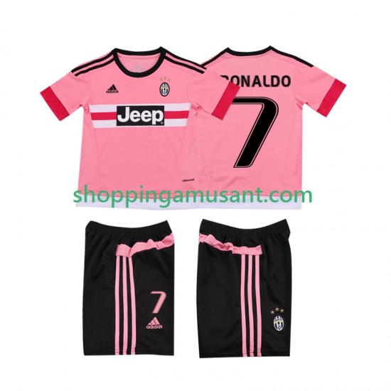 Juventus Cristiano RONALDO 7 2015 2016 Rétro Enfant Extérieur Manche Courte Maillot de Foot