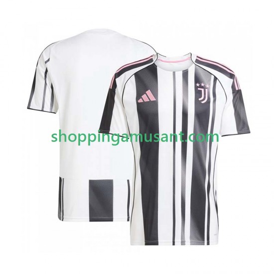 Juventus Homme Domicile 2025-2026 Manche Courte Maillot de Foot