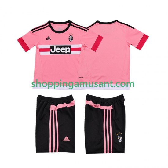 Juventus 2015 2016 Rétro Enfant Extérieur Manche Courte Maillot de Foot