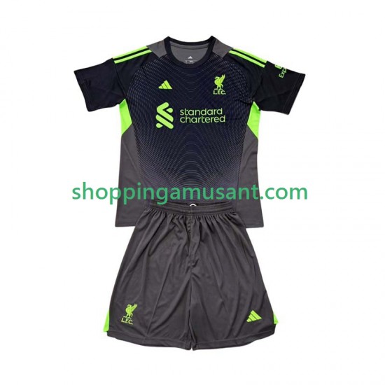 Liverpool Gardien Enfant Domicile 2025-2026 Manche Courte Maillot de Foot