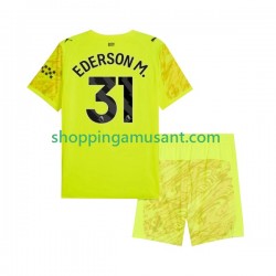 Manchester City Ederson Moraes 31 Gardien Enfant Neutre 2025-2026 Manche Courte Maillot de Foot