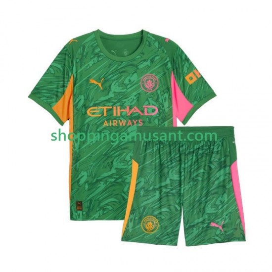 Manchester City Gardien Enfant Domicile 2025-2026 Manche Courte Maillot de Foot